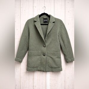 Madewell Olive Textured Blazer
